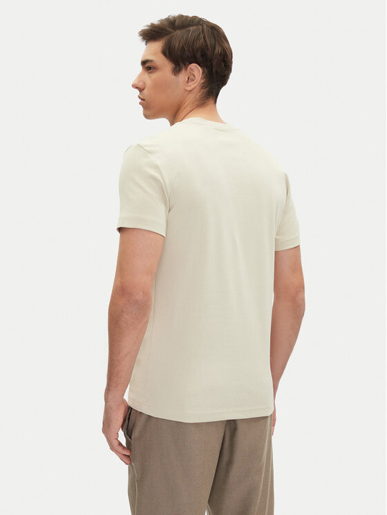 Mustang Mustang T-krekls Allen 1016486 Bēšs Slim Fit