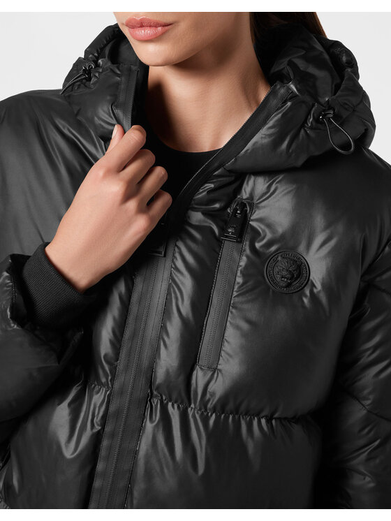 Plein Sport Plein Sport Vatovaná bunda 153 Čierna Regular Fit