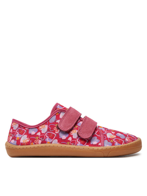 Papuci de casă Froddo Barefoot Canvas G1700390-2 D Roz