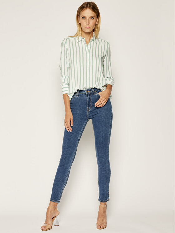 Lee Lee Jeansy Ivy L32EKJZH 112107401 Niebieski Skinny Fit