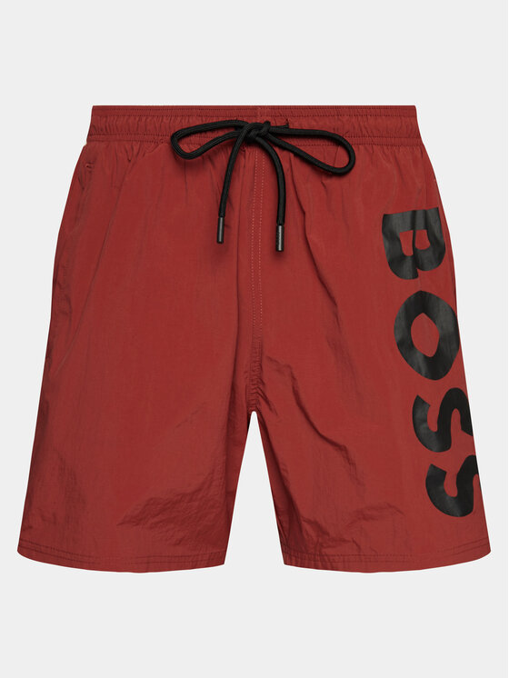 BOSS Boss Плувни шорти Octopus 50515296 Червен Regular Fit