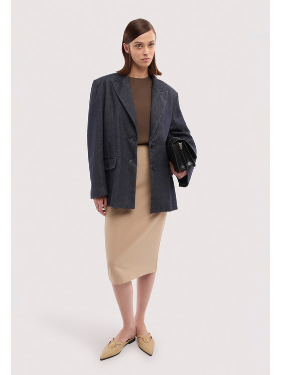 Trussardi Trussardi Spódnica midi 1166A000684N012 Beżowy Regular Fit