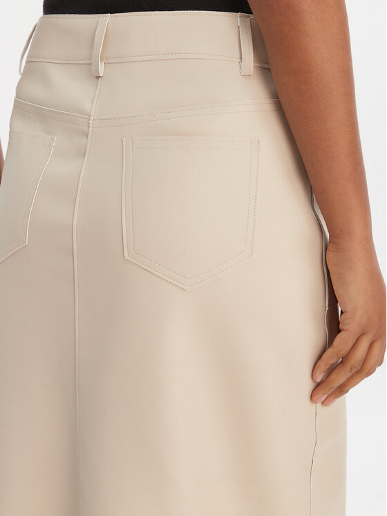 Morgan Morgan Gonna in similpelle 261-JILFIT Beige Slim Fit