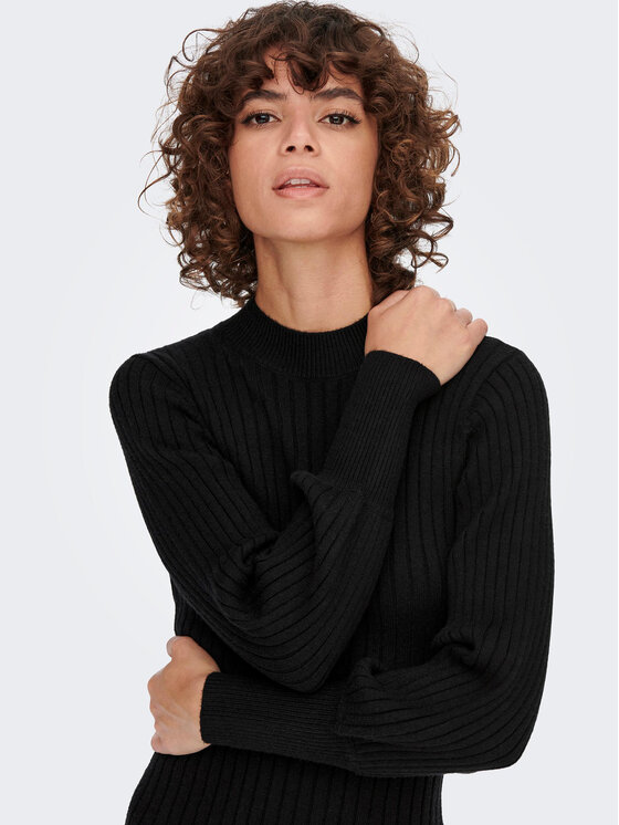 JDY JDY Trikotažinė suknelė 15271590 Juoda Regular Fit