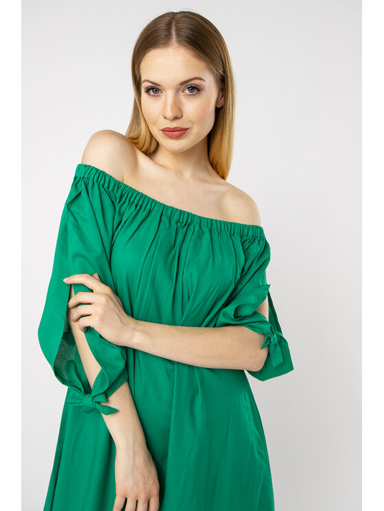 QUIOSQUE QUIOSQUE Každodenné šaty VOCENSE DRESS Zelená Regular Fit