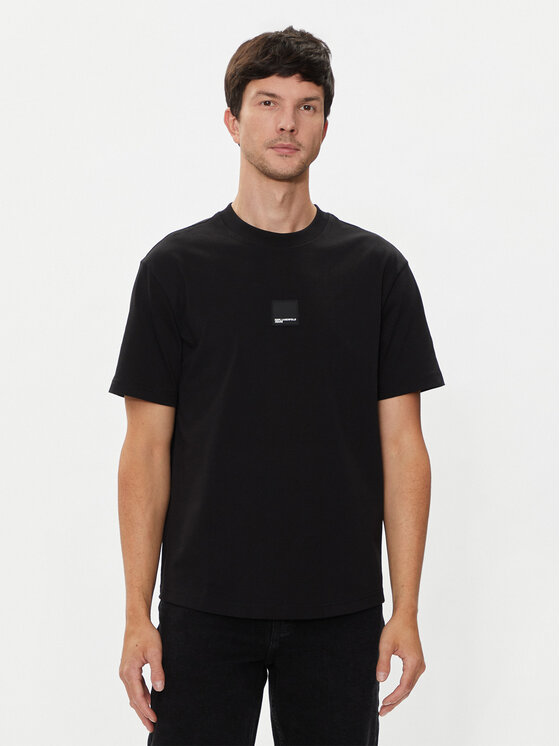 Karl Lagerfeld Jeans Karl Lagerfeld Jeans T-Shirt 245D1705 Černá Regular Fit