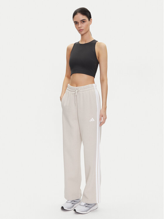 adidas adidas Melegítő alsó Essentials 3-Stripes JW9215 Bézs Regular Fit