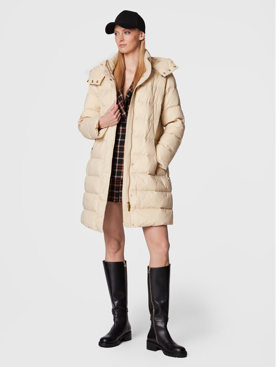 PINKO PINKO Žieminė striukė Ipotetico 1G18H1 Y834 Smėlio Regular Fit