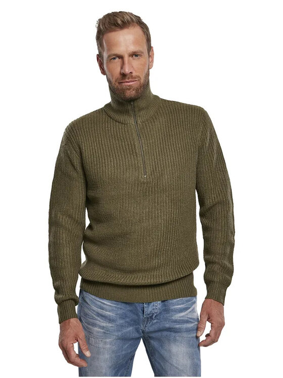 Brandit Brandit Sweter 5019.1.XXL Zielony Regular Fit