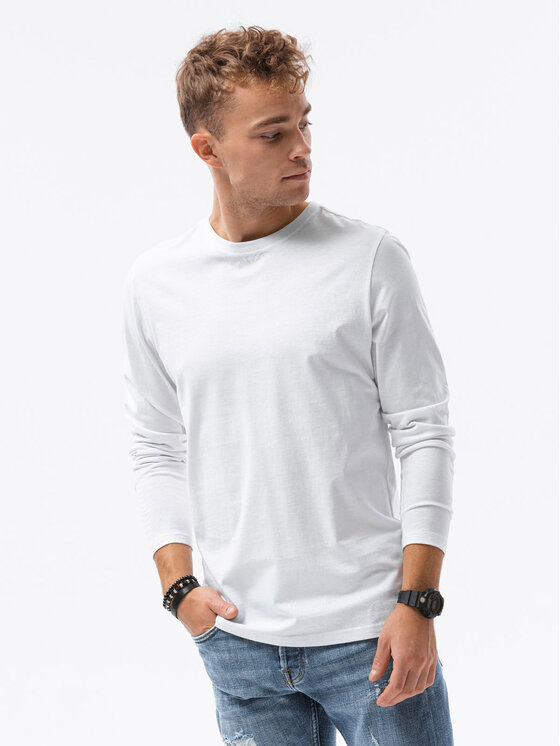 Longsleeve Ombre, Rozmiar M, Biały, OM-LSBL-0106