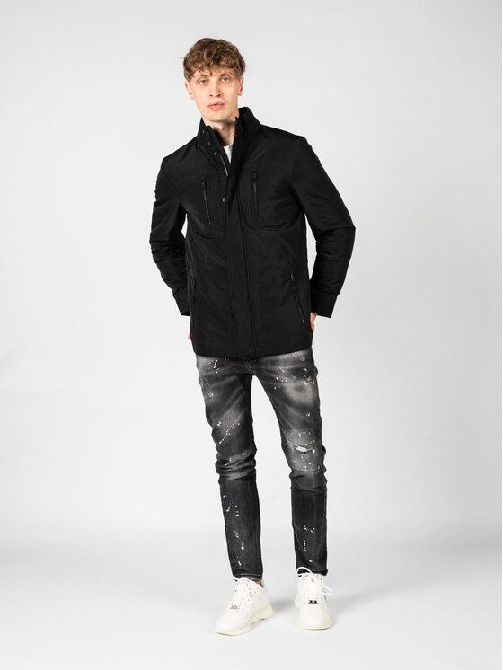 Geox Geox Bunda pro přechodné období M2620R T2882 Černá Regular Fit