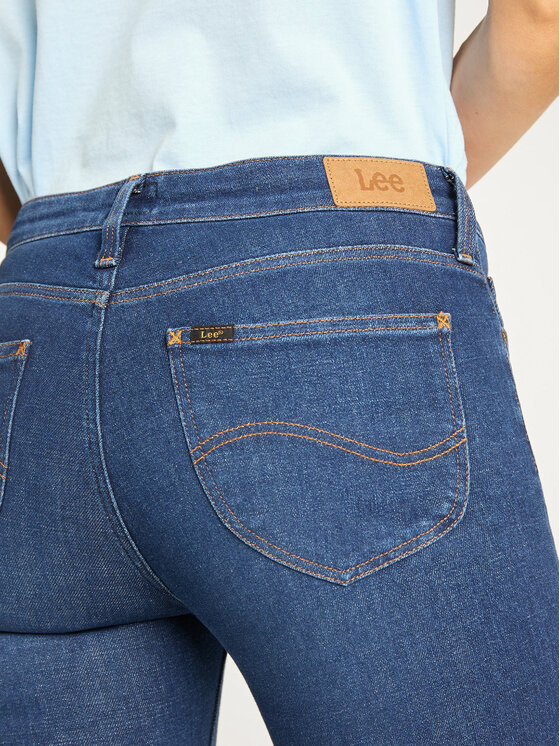 Lee Lee Jeansy Button Thru Scarlett L31YRONR 112107324 Granatowy Skinny Fit