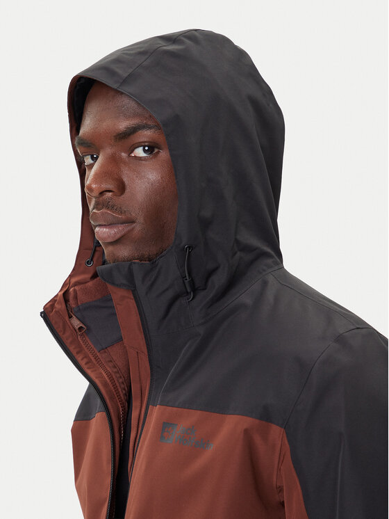 Jack Wolfskin Jack Wolfskin Outdoor kabát Taubenberg 3in1 1115311 Barna Regular Fit