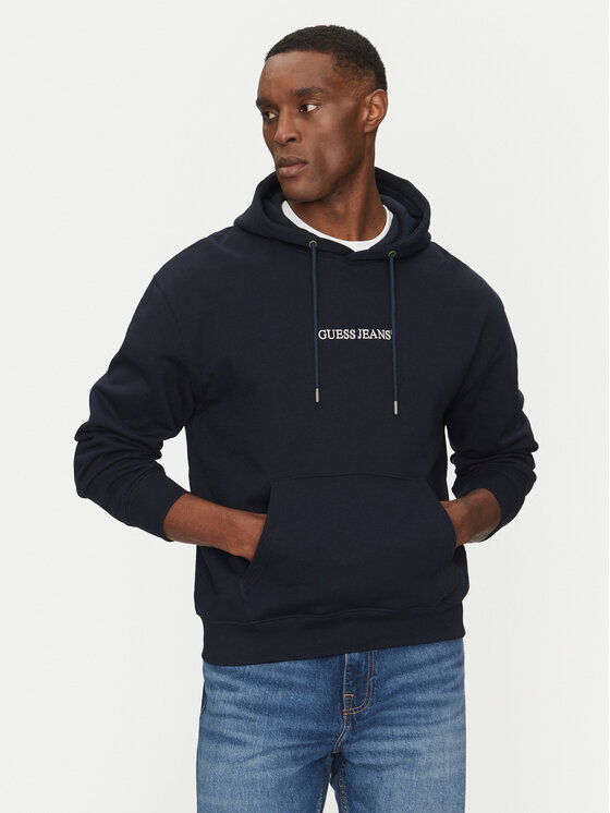Guess Jeans Guess Jeans Sweatshirt M5RQ38 KCPR1 Dunkelblau Regular Fit