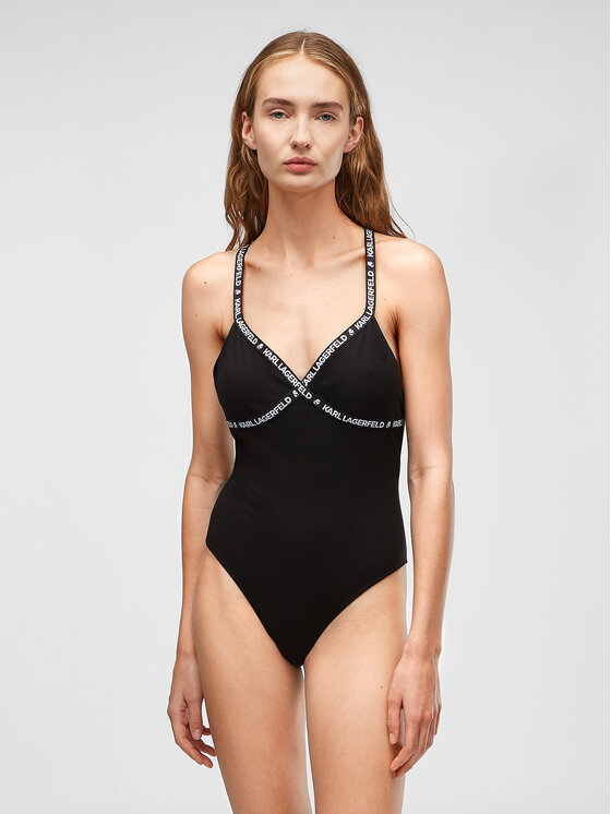 KARL LAGERFELD KARL LAGERFELD Bodi 225W2116 Črna