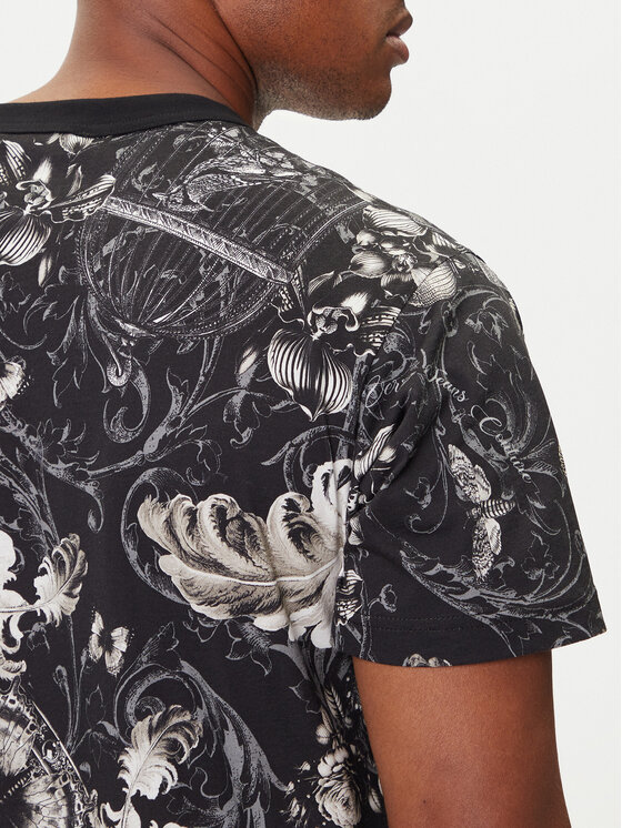 Versace Jeans Couture Versace Jeans Couture Tričko 79GAH6R0 JS516 Čierna Regular Fit