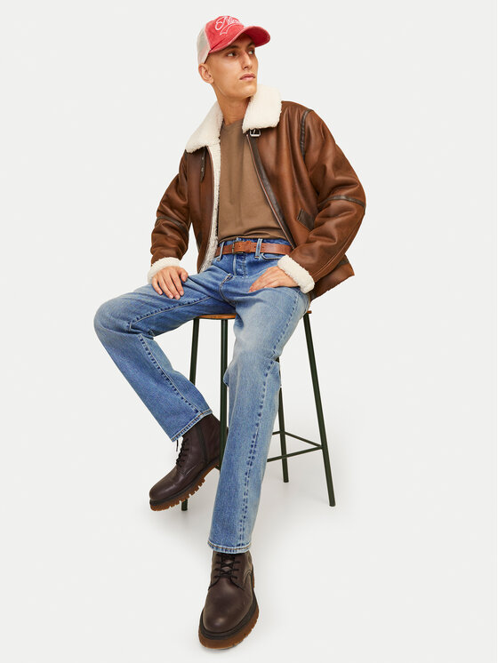 Jack & Jones Jack & Jones Jeansy Chris 12259166 Modrá Relaxed Fit