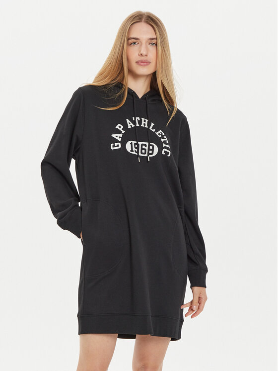 Gap Gap Rochie tricotată 498949-03 Negru Relaxed Fit