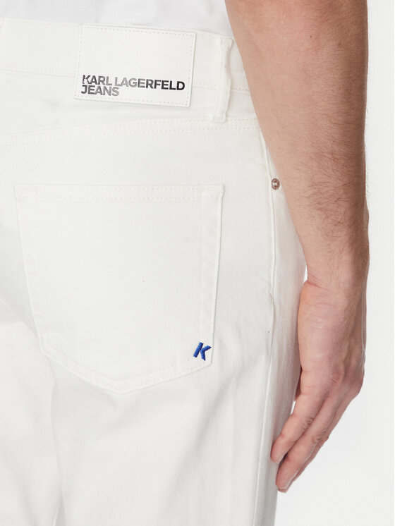 Karl Lagerfeld Jeans Karl Lagerfeld Jeans Traperice A2M10136 Bijela Tapered Fit