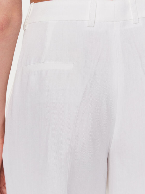 Fabiana Filippi Fabiana Filippi Pantaloni din material PAD273W410 Alb Regular Fit