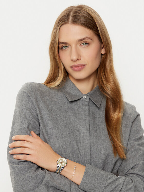 U.S. Polo Assn. U.S. Polo Assn. Rinkinys: laikrodis ir apyrankė Giselle USP6332TW Sidabrinė
