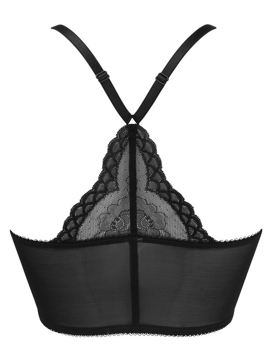 Gossard Gossard Bralette krūšturis Superboost Deep V 7718 Melns