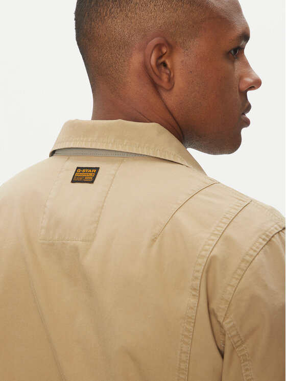 G-Star Raw G-Star Raw Μπουφάν μεταβατικό 4 Pkt Overshirt D26429-D967 C742 Μπεζ Slim Fit