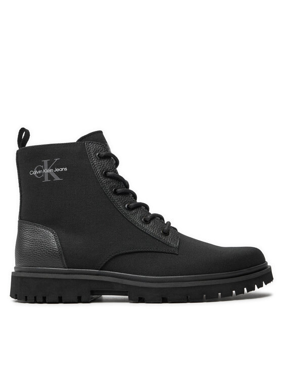 Calvin Klein Jeans Calvin Klein Jeans Schnürschuhe Eva Boot Mid Laceup Mix Mtr YM0YM00982 Schwarz
