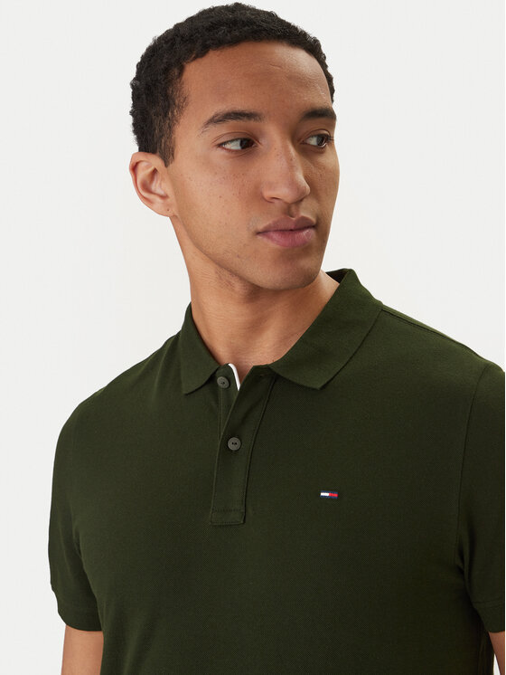 Tommy Jeans Tommy Jeans Tricou polo DM0DM20676 Verde Slim Fit