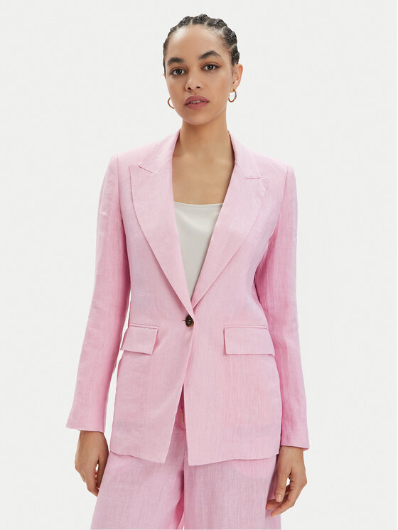 Marella Marella Giacca da abito Afro 2413041094 Rosa Regular Fit