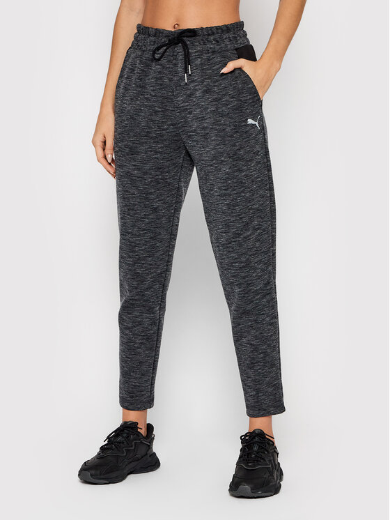 Puma Puma Spodnie dresowe Evostripe 585948 Szary Slim Fit
