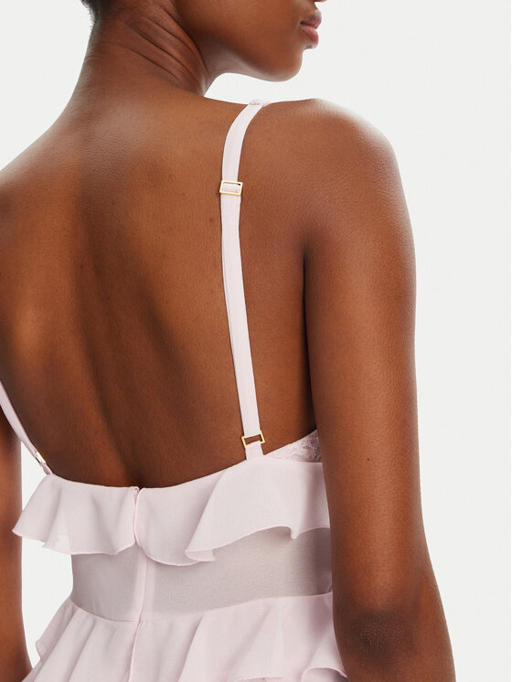 Elisabetta Franchi Elisabetta Franchi Коктейлна рокля AB-R42-52E2- Розов Regular Fit