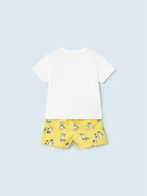 Mayoral Mayoral T-krekls 1639 Dzeltens Regular Fit