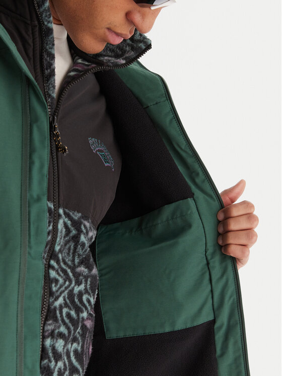 Quiksilver Quiksilver Átmeneti kabát Overcast 3K EQYJK04202 Zöld Regular Fit