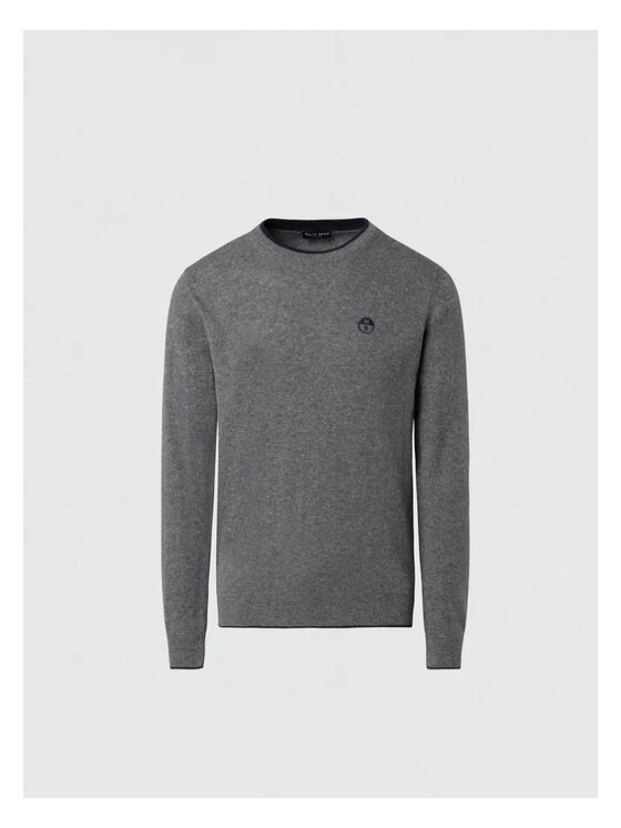 North Sails North Sails Maglione Maglione girocollo in cashmere Grigio Regular Fit