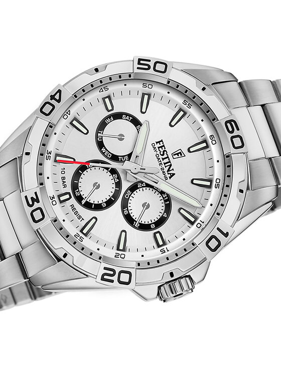 Festina Festina Zegarek F20623-1 Srebrny