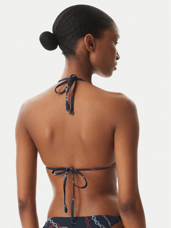 Tommy Hilfiger Tommy Hilfiger Bikinio viršus UW0UW06393 Tamsiai mėlyna