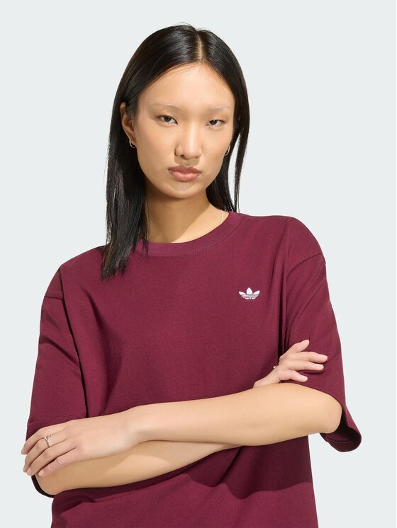 adidas adidas T-Shirt 165409 Bordowy Oversize
