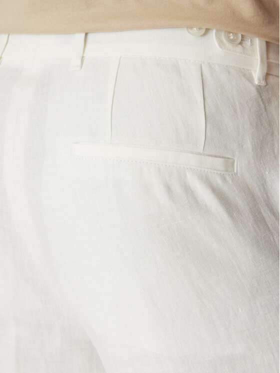 BOSS BOSS Spodnie materiałowe C-Genius 50540518 Biały Slim Fit