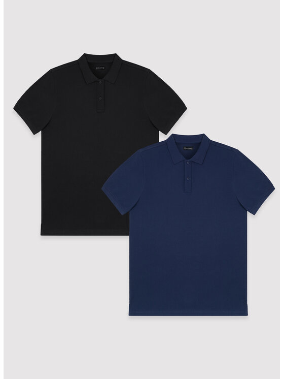 Pako Lorente Pako Lorente Komplet koszulek polo P25BN-TX-001 Kolorowy Classic Fit