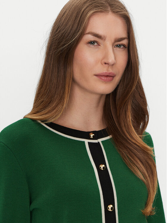Luisa Spagnoli Luisa Spagnoli Kardigan Materiale 58508 Zelena Regular Fit