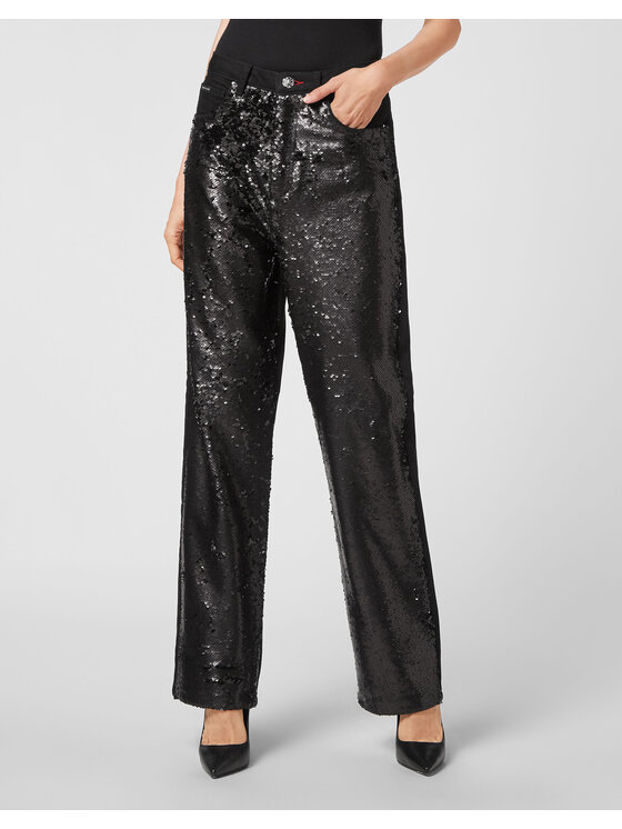 PHILIPP PLEIN PHILIPP PLEIN Jeansy 5543 Černá Loose Fit