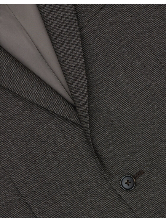 Borgio Borgio Marynarka Pertosa Brązowy Slim Fit