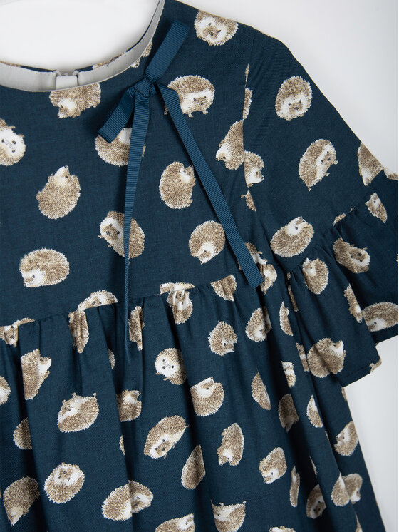 minimi minimi Sukienka elegancka 49/23 Granatowy Relaxed Fit
