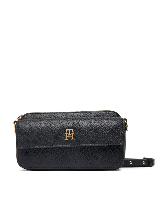 Tommy Hilfiger Tommy Hilfiger Handtasche Th Icon Camera Bag Mono AW0AW18922 Schwarz