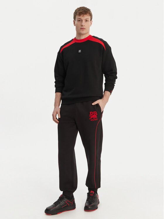 HUGO HUGO Spodnie dresowe Dusson_RB 50559707 Czarny Relaxed Fit
