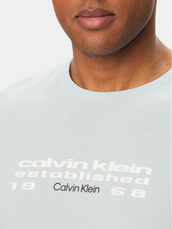 Calvin Klein Jeans Calvin Klein Jeans T-Shirt SS 30s EU LV04RG800G Modrá Regular Fit