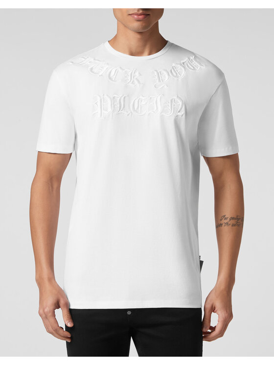 PHILIPP PLEIN PHILIPP PLEIN T-Shirt 855 Biały Regular Fit