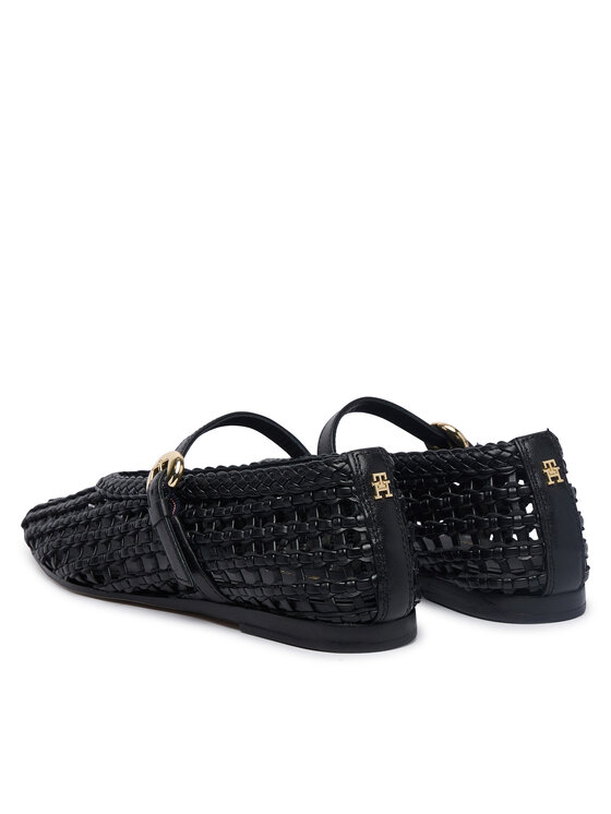 Tommy Hilfiger Tommy Hilfiger Baleríny Mary Jane Ballerinas FW0FW09244 Černá