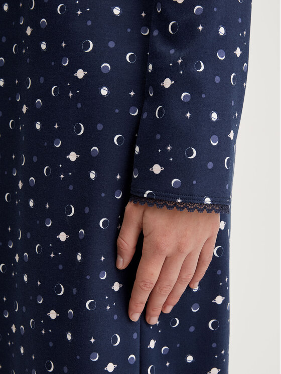 Calida Calida Noční košile 36351 Tmavomodrá Comfortable Fit